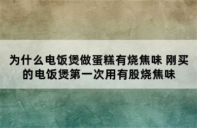 为什么电饭煲做蛋糕有烧焦味 刚买的电饭煲第一次用有股烧焦味